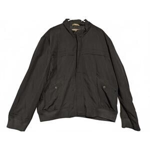 Kenneth Cole Reaction Men's Black Windbreaker Jacket Vented - Size XXL